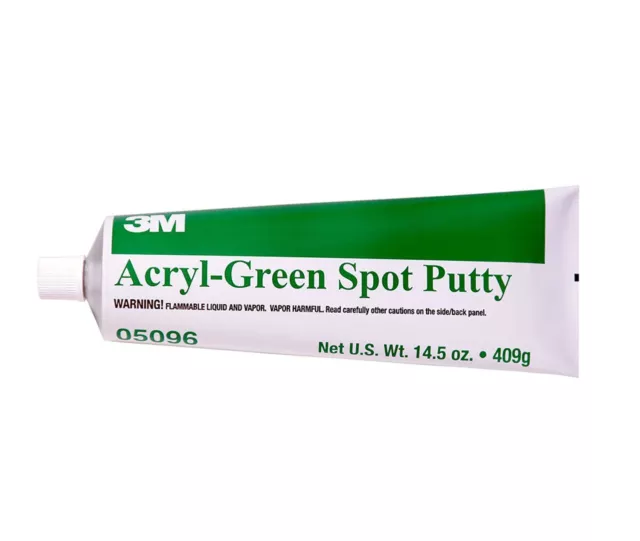 3M Green Acryl Spot Putty 409g Tube 05096 Stopper Body Filler