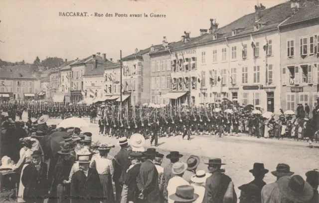 CPA 54 BACCARAT Rue des Ponts before the War
