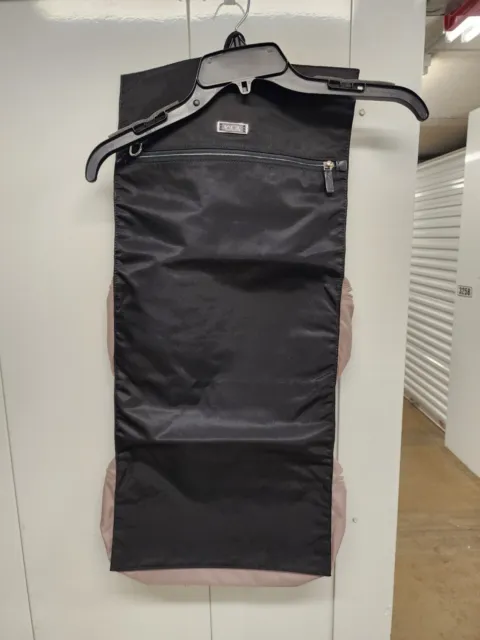Tumi Garment Bag Tri-Fold Travel makeup Black 4 Pocket Folding Carry -on