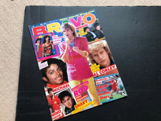 "Bravo" 1983/33  mit Poster  gut erhalten mit Starkarte und Star Alben