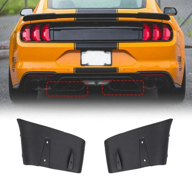 1 Paar HeckstoßStangenlippe Luftdiffusor Valance Foil Kit ABS für für 2018- D6C9