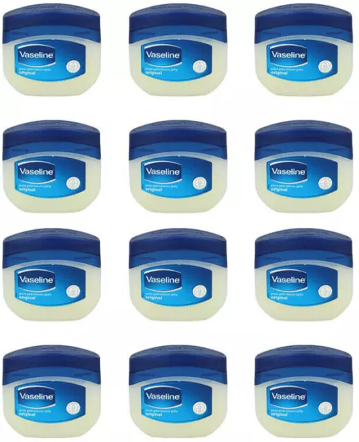 12x Vaseline Original Pure Petroleum Jelly Feuchtigkeitscreme, 100ml NEU