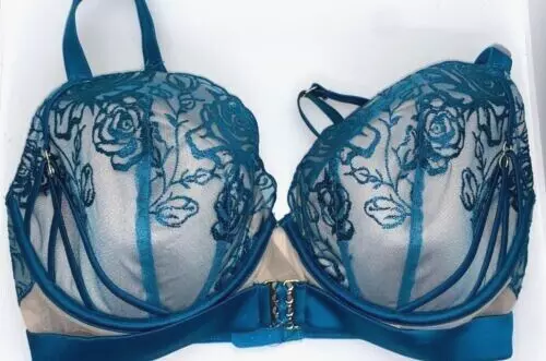 ANN SUMMERS THE Satin Desire Plunge Bra 34E Teal New with Tags £12.75 -  PicClick UK