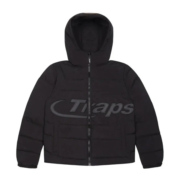 TRAPSTAR HYPERDRIVE HOODED Puffer Jacket Black/Reflective Size Small