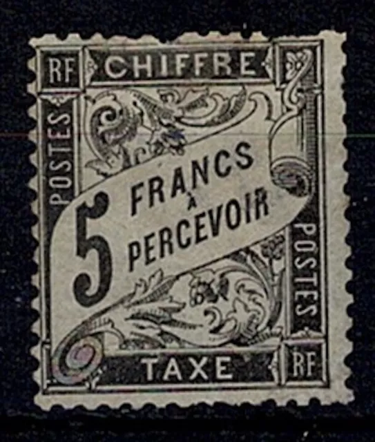 FRANCE STAMP TIMBRE TAXE N° 24 " TYPE DUVAL 5F NOIR " NEUF (x) A VOIR Y402