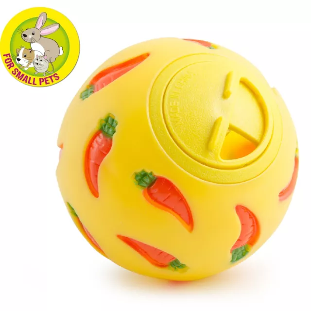 SMALL ANIMAL TREAT BALL - Ancol Just 4 Pets Exercise Food Treats Toy bp Rabbit 2