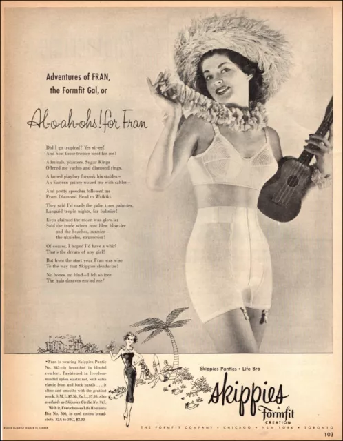 1960-Vintage ad for Formfit Bra`The Formfit Corp, lingerie (021415)