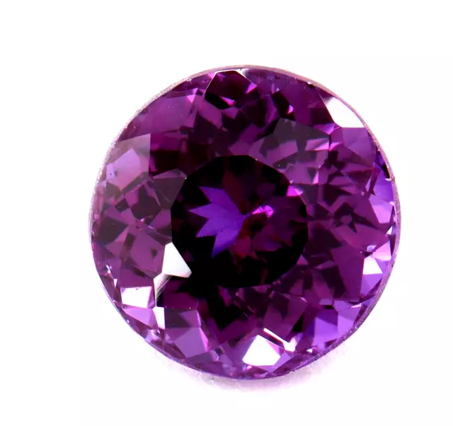 19.30 CT Naturel Certifié Géante Améthyste Violet Coupe Ronde Desseré Gemme Aa