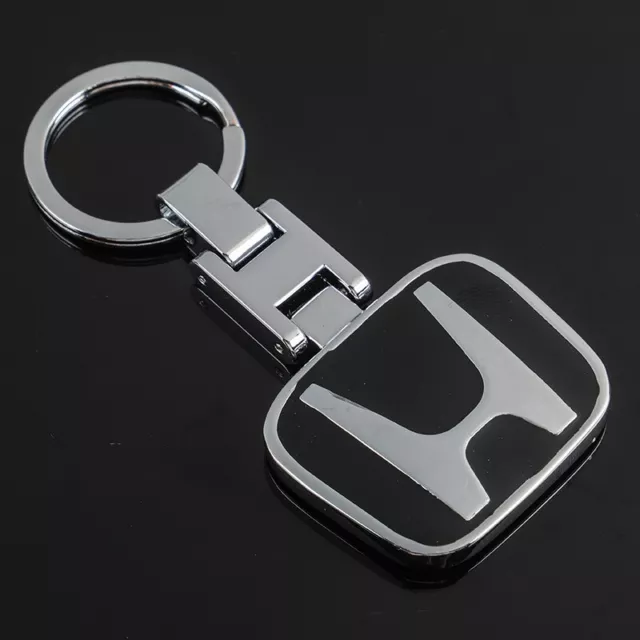 Honda Black Logo Metal Car Keyring Keychain Metal Key Ring AUS