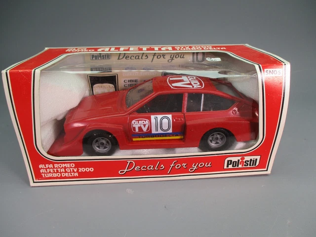 ZA048 POLISTIL SN05 1/25 1/25 ALFA ROMEO ALFETTA GTV 2000 TURBO DELTA #10