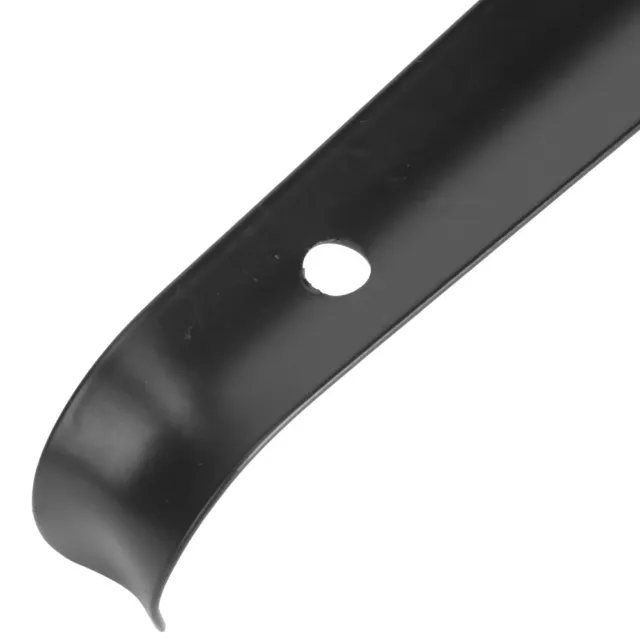 42cm Metal Stainless Steel Shoe Horn Long Handle Shoe Lifter Spoon Black(Black )