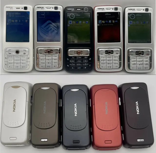 Original Nokia N Series N73 GSM 2G Bluetooth MP3 2.4" 3.2MP Camera Cellphone