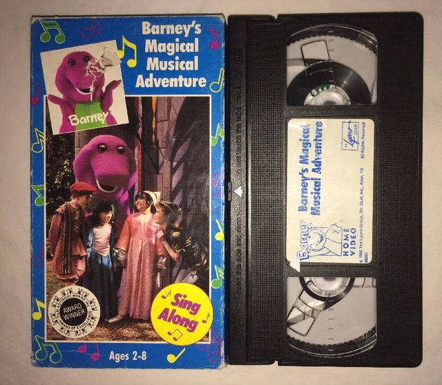 BARNEY'S MAGICAL MUSICAL Adventure VHS Video Tape Vintage 1992 EUR 22 ...