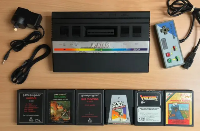 Atari 2600 Junior Console + 5 Games - Complete Setup