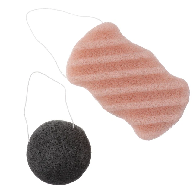 Babyparty-Obst-Badepads, 2er Set Mit Erdbeer- Und Orangendesign - Ultraweiche PVA-Massageschwämme Für Hautpeeling
