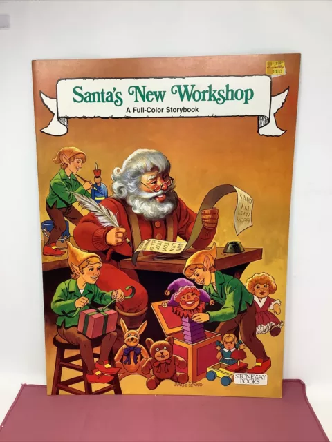VINTAGE 1988 SANTA'S NEW WORKSHOP giant Story Book 19