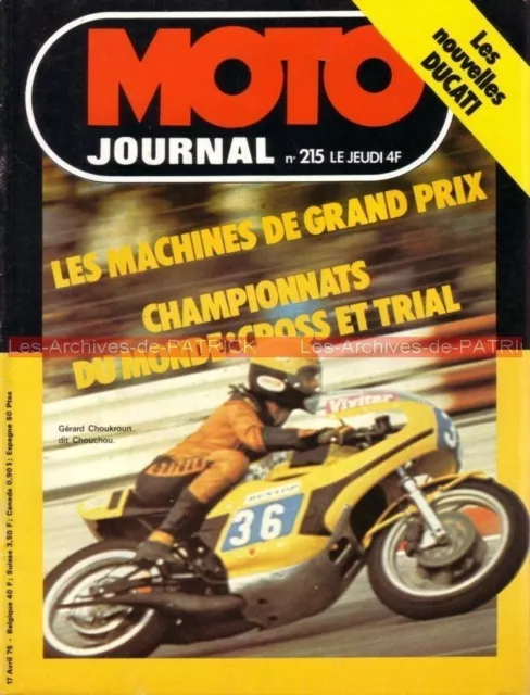 MOTO JOURNAL  215 GUZZI 850 T3 750 S3 DUCATI 125 350 500 GTL Thierry Tchernine