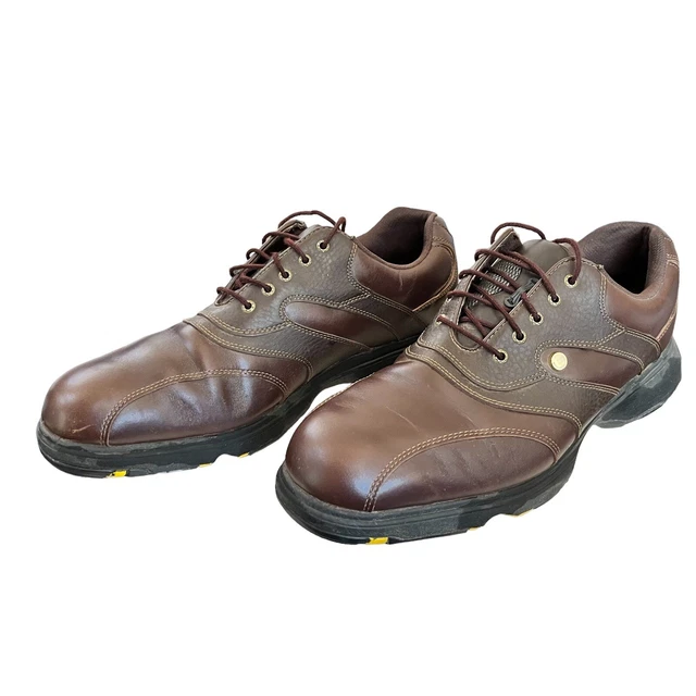 ETONIC VTG MENS Brown Leather Kiltie Golf Shoes USA L116093  display picture 3