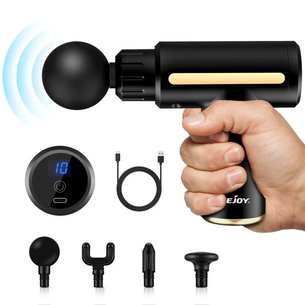 Massage Gun Deep Tissue Percussion Massager Pain Relief Muscle LCD 10 Speed Body