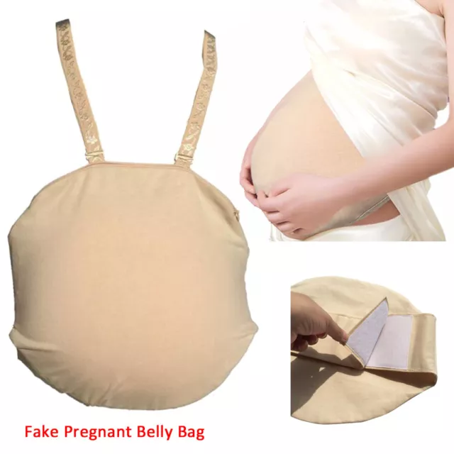 Falso vientre bebé barriga artificial vientre falso embarazo protuberancia bolsa de tela A