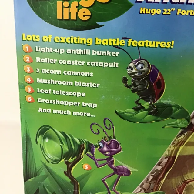 Disney Pixar A Bugs Life Giant Light Up Anthill Fortress Set Mattel Vintage 1998 3