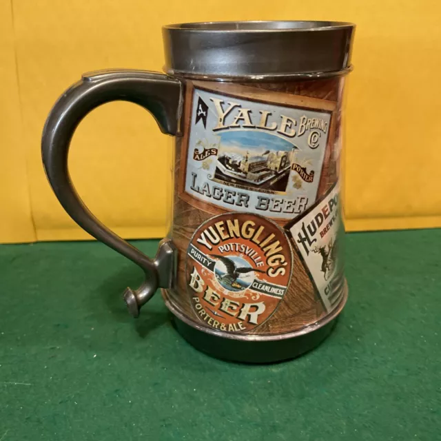 Vintage Flambeau Plastic Beer Mug Stein Yuengling. Zang . Hudepohl. Lone Star