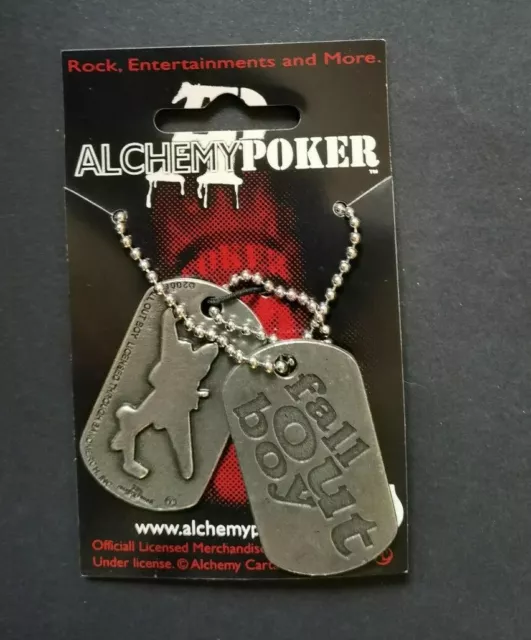 Alchemy Poker Fall out Boy Dog-Tag Pendant Metal