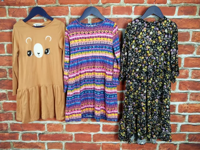 Girls Bundle Age 5-6 Years H&M Bluezoo Next Long Sleeve Dress Set Floral 116Cm