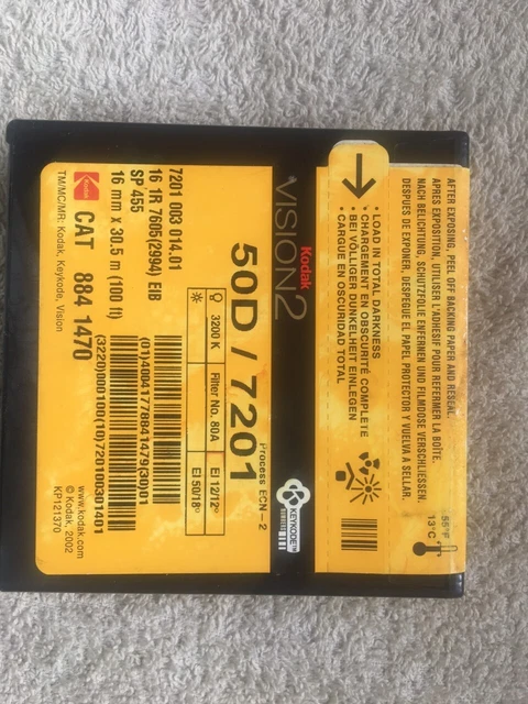 kodak vision 2 16 1 R  7205 et 7201 bobines 30m non ouvert