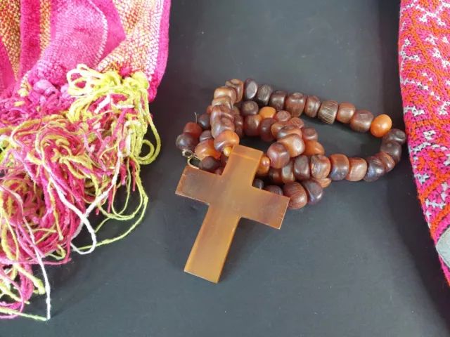 Old Carved Horn Necklace and Cross …beautiful collection and accent piece