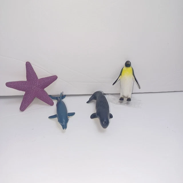Safari Ltd Whales Dolphin And Other Sea Ocean Animals Lot Of 4