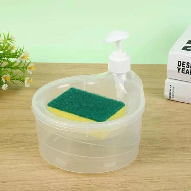 Dispenser di sapone da cucina Dispenser di detersivo a pressa manuale Porta spugna per pulizia – acquista a prezzi convenienti sul marketplace