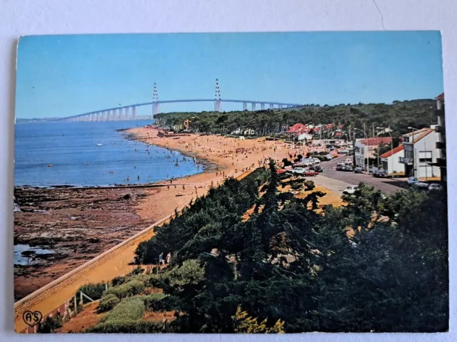 CPM  SAINT-BREVIN-les-PINS  la plage Et Le Pont dept-44