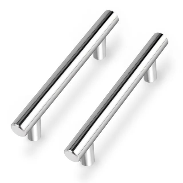 Probrico Kitchen Cabinet Pulls Brushed Nickel Cupboard Round T Bar Handle Drawer