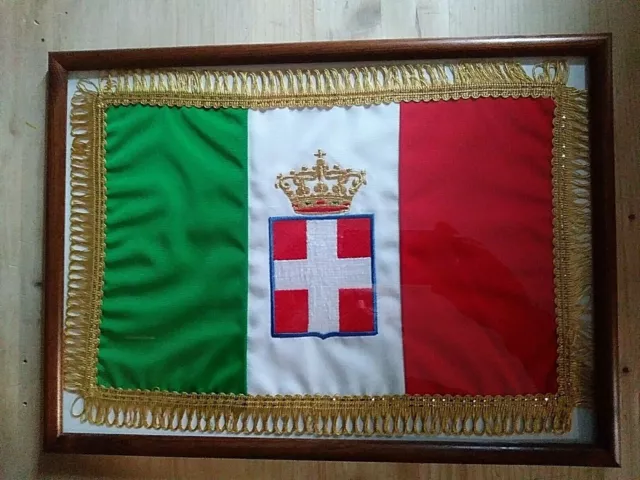 Quadro ricamo Italia Sabauda