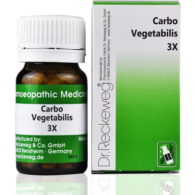 Tableta de trituración Dr. Reckeweg Carbo Vegetabilis 3X 20 GM envío gratuito