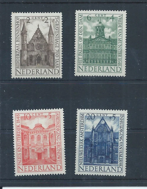 Netherlands stamps.  1948 Buildings mainly MNH Cultural & Social Relief  (AC341)