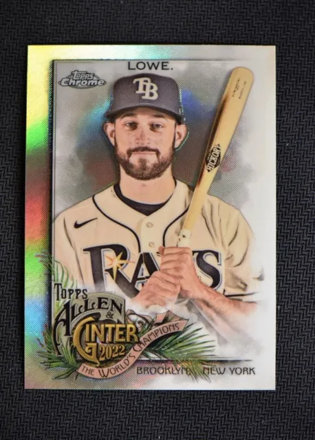 2022 Allen and Ginter Chrome Base Refractor #134 Brandon Lowe - Tampa Bay Rays