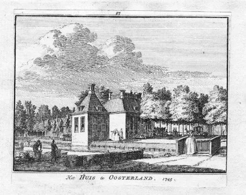 1750 - Oosterland Schouwen-Duiveland Holland Engraving Incisione Rotocalco 56073