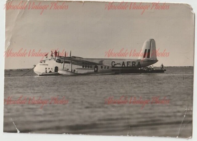 Ww2 Aircraft Photo Imperial Airways Sunderland Flying Boat Middle East 1941