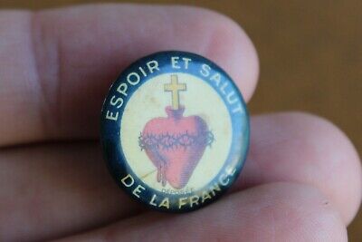 Sacré Coeur de JESUS Magnet Drapeau ESPOIR ET SALUT DE LA FRANCE 