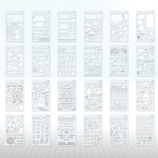 GLOBLELAND Tampons En Silicone Transparents Avec Motifs D