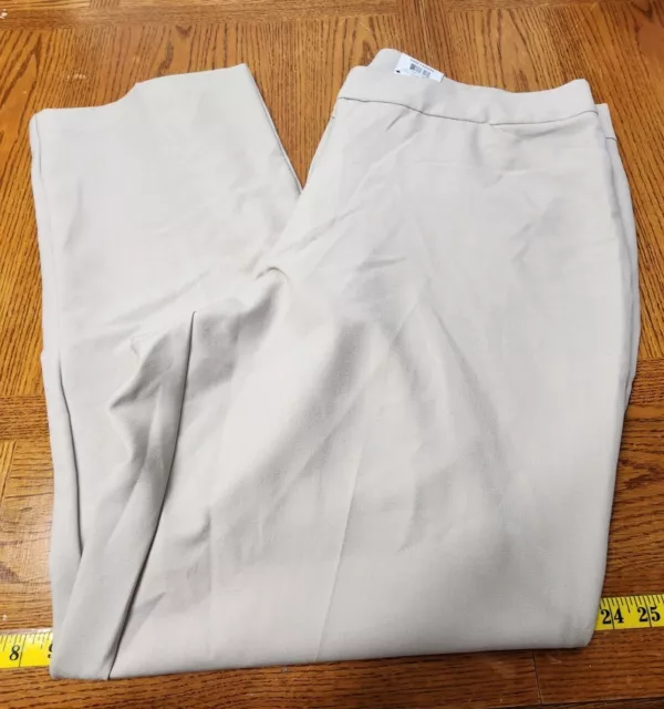 NWT JM Collection Plus Curvy Fit Straight Leg Plus Size 20W Dress Pants Tan