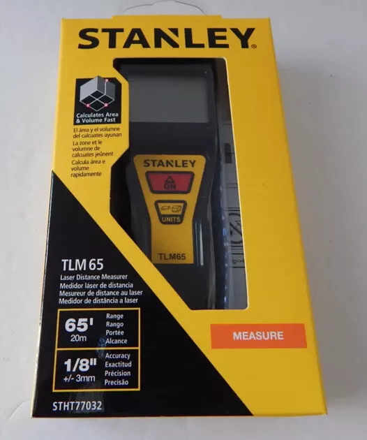 Stanley TLM65 65 Feet Laser Distance Measurer - New