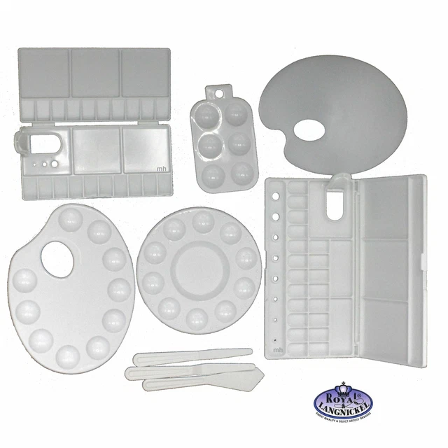 PAINT PALETTE ARTISTS mixing plastic palettes Paint Tray kidney round