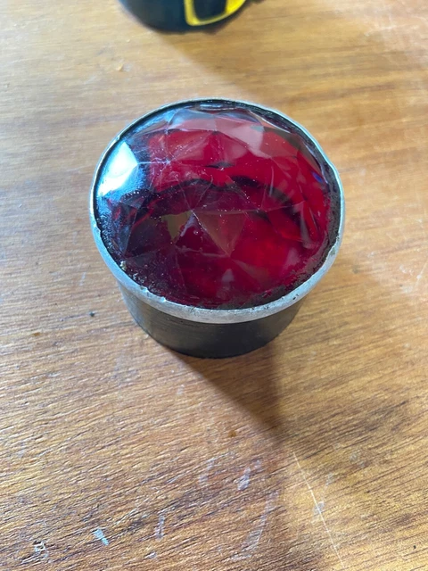 Cabochon Plastique Feu Arrière ULO - NOS Vintage Pour Vélo - Neuf D'origine