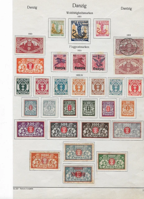 Danzig Sammlung ( gestempelt / Falz)  bitte ansehen / 45015 / #  220 3