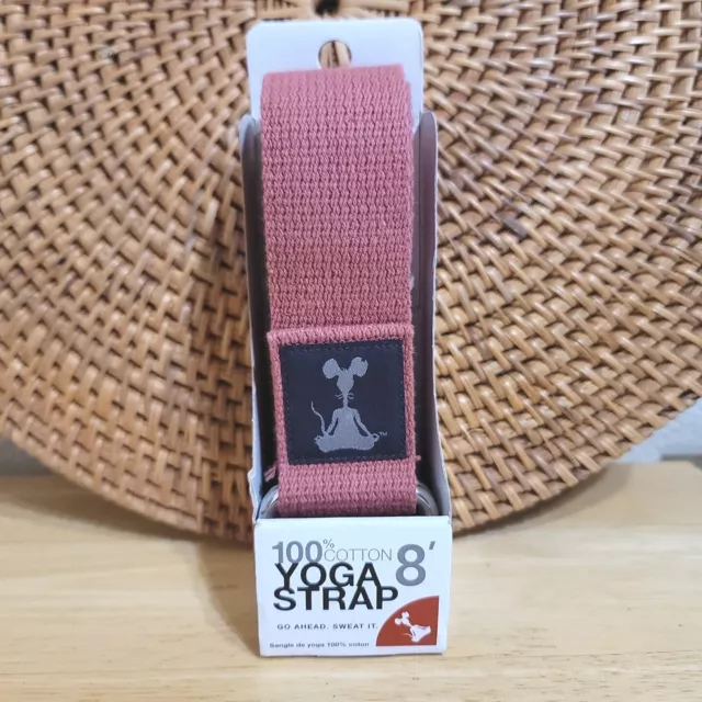 YogaRat 8' Gym Fitness Exercise Yoga Strap and D-Ring for Stretching 100% Cotton