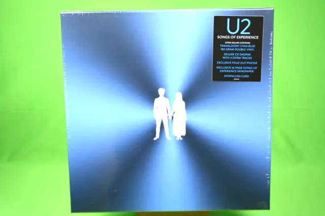 U2 Songs Of Experience Blue Vinyl Lp,Cd & Poster Deluxe Box Set Brand New Sealed