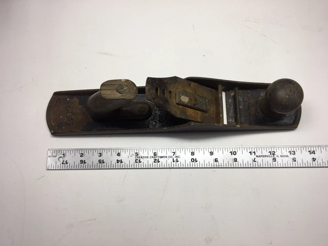 Vintage Stanley Bailey Wood Plane No G5 USA 14” Antique Rosewood SOLD AS IS